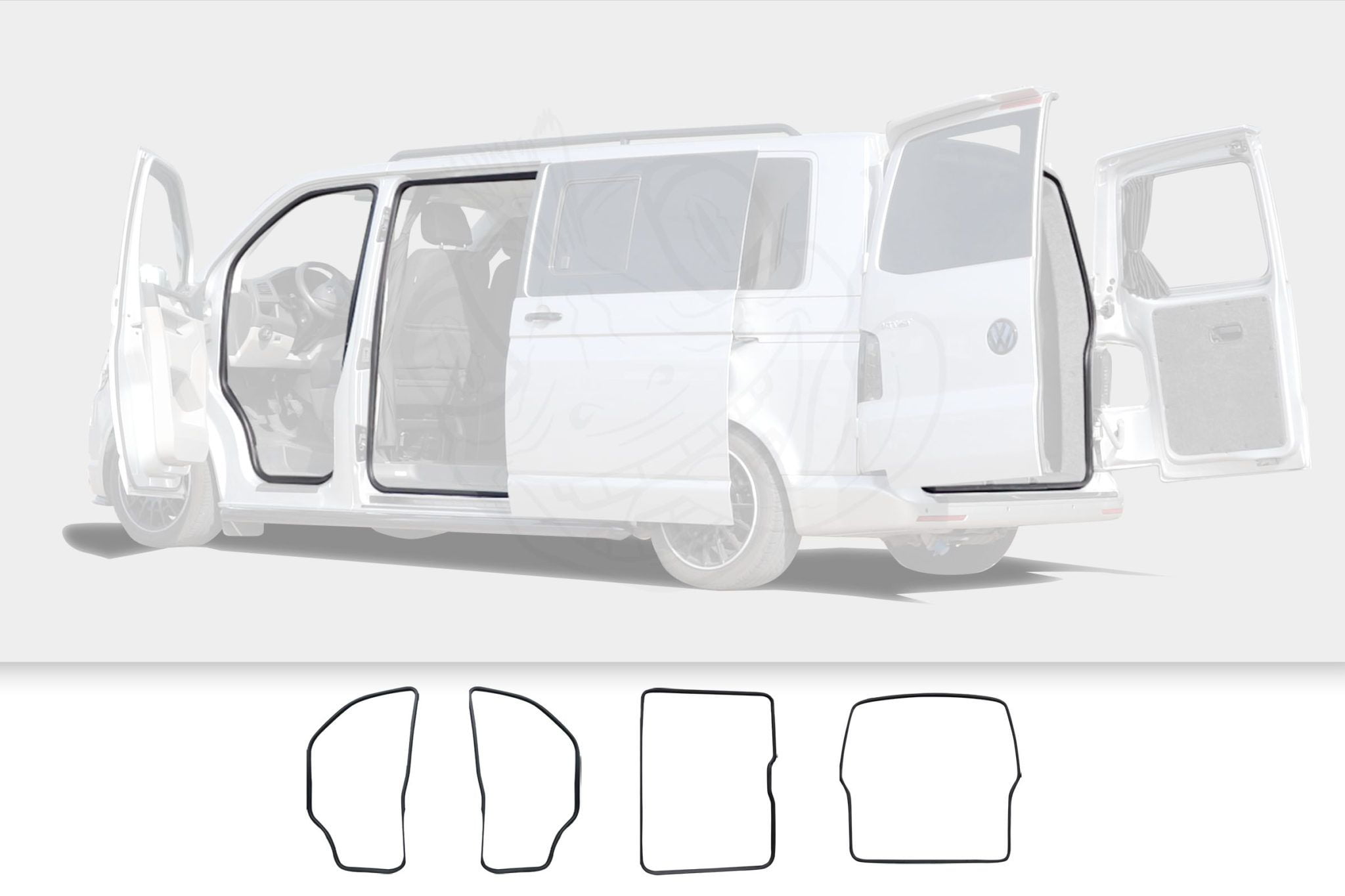 VW T5/T5.1 Door Seal Package Single Sliding Door