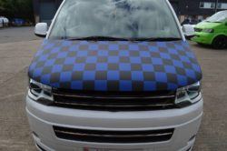Plain Black Bonnet Bra VW T5 Facelift 2010–2015 - T5.1Black, J42349, 