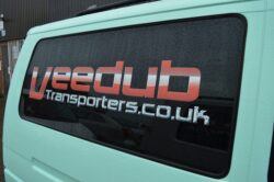 Vw transporter T4 O/S/rear Quarter Window In Privacy Tint LWB