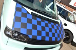 T4 Black & Blue Chequered Bonnet Bra SHORT NOSE 2