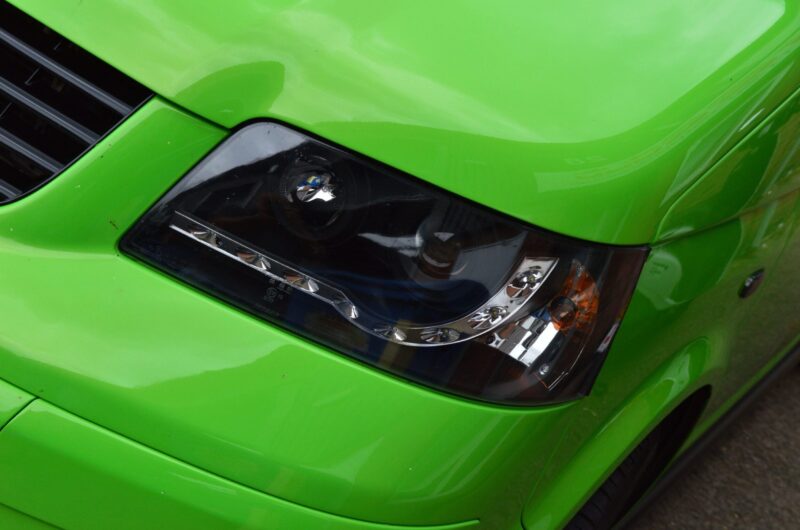 Vw Transporter T5 Black DRL Headlights Normal Indicator