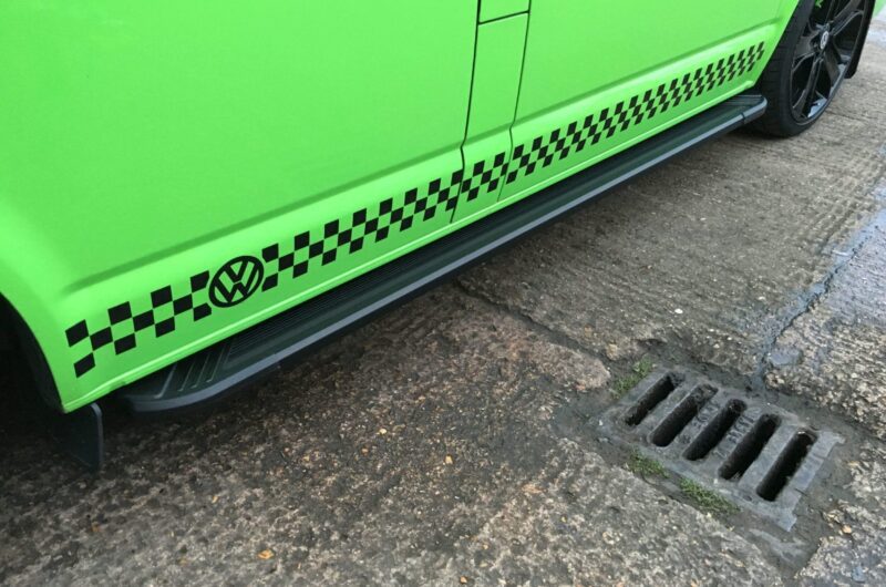 T6 Black Aluminium Vector Side Steps LWB 3