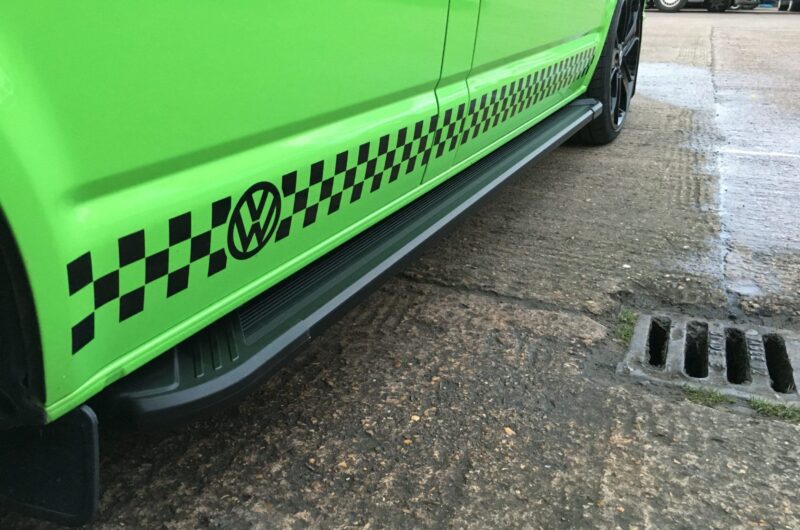 T6 Black Aluminium Vector Side Steps LWB 4