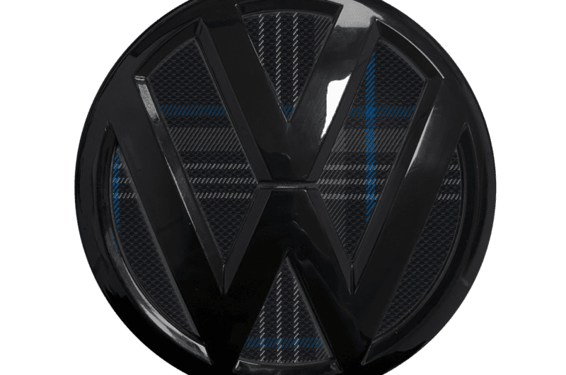 VW rear badge gti tartan blue