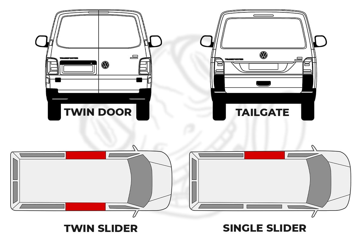 Prestige VW T4 Curtain Kit x 1 Window - Vee Dub Transporters